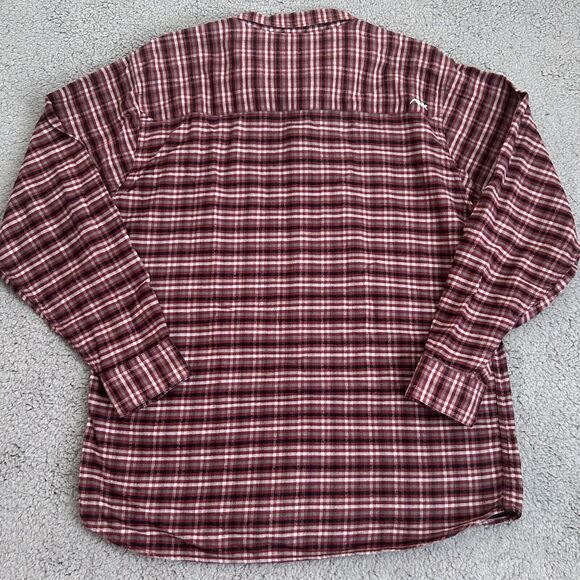 Mountain Khakis Heavy Duty Flannel Mens L Button Up Shirt Logo 100% Cotton - Picture 15 of 16
